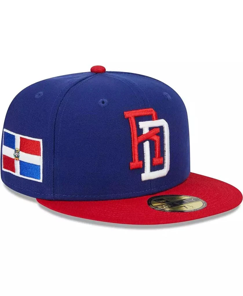 商品New Era|Men's Blue Dominican Republic Baseball 2023 World Baseball Classic 59FIFTY Fitted Hat,价格¥229,第1张图片