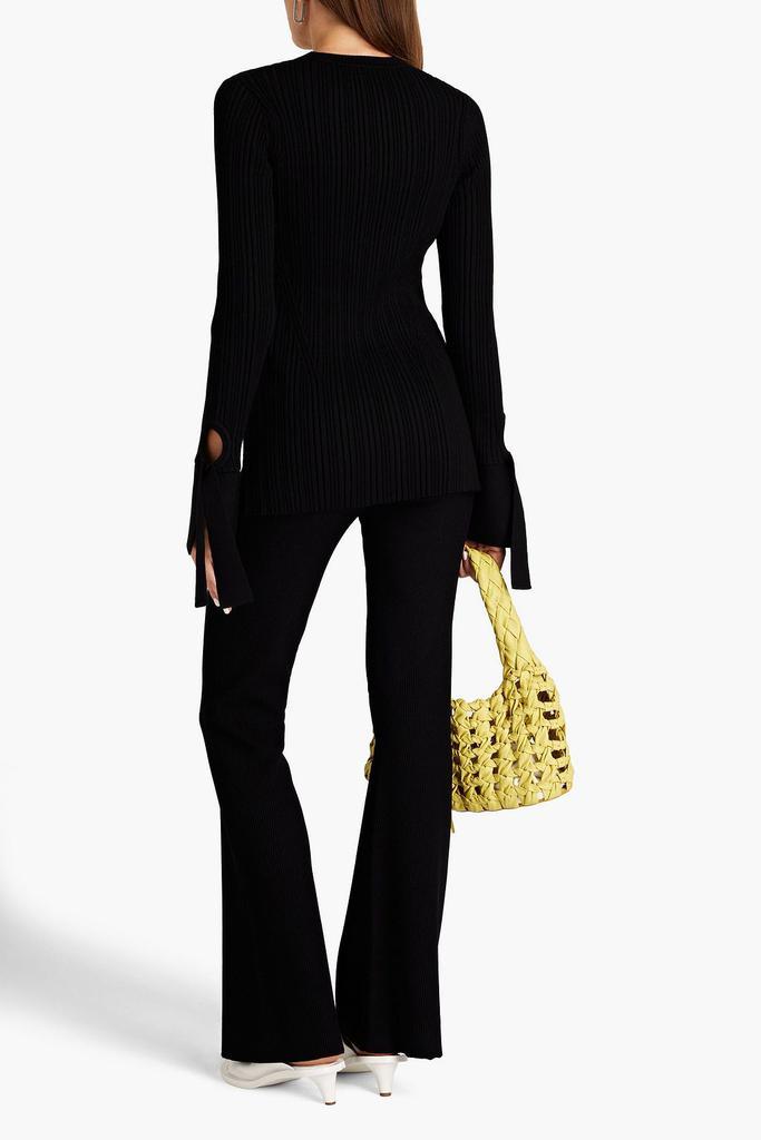 商品3.1 Phillip Lim|Cutout ribbed wool-blend sweater,价格¥1859,第3张图片详细描述