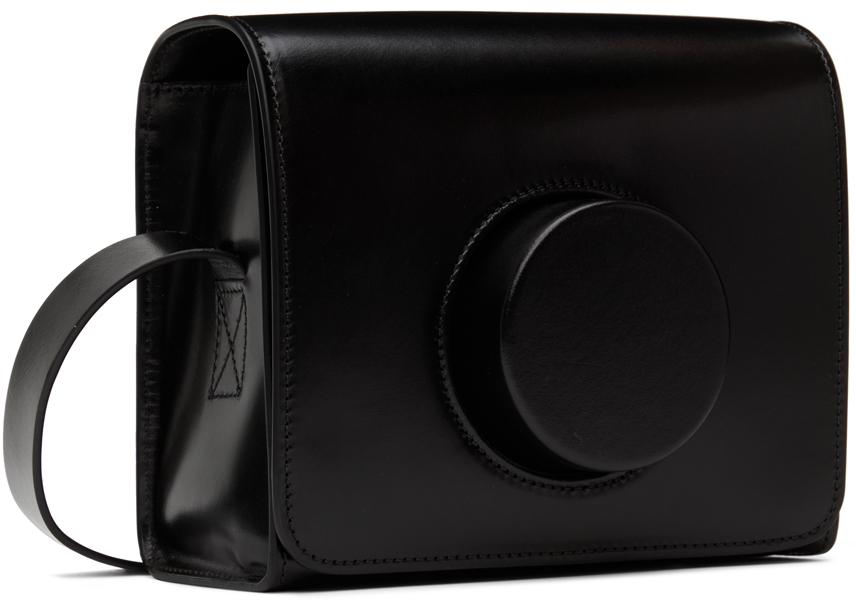 Black Leather Camera Bag商品第2张图片规格展示