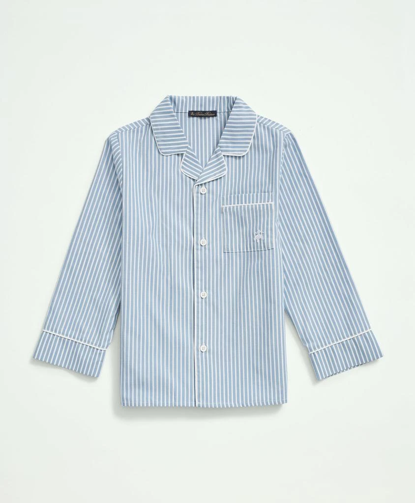 商品Brooks Brothers|Kids Long Sleeve Button Up Pajama Set,价格¥288,第2张图片详细描述