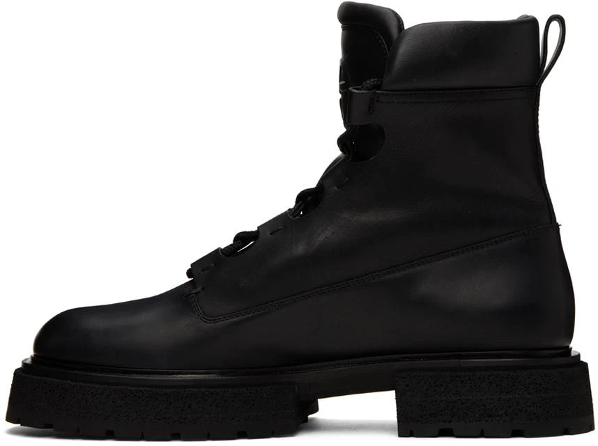 商品Giorgio Armani|Black Embossed Boots,价格¥9423,第3张图片详细描述
