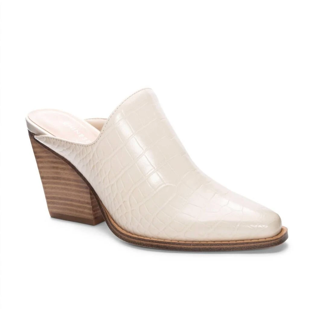 商品Chinese Laundry|Crinkle Cool Mule In Cream,价格¥240,第5张图片详细描述