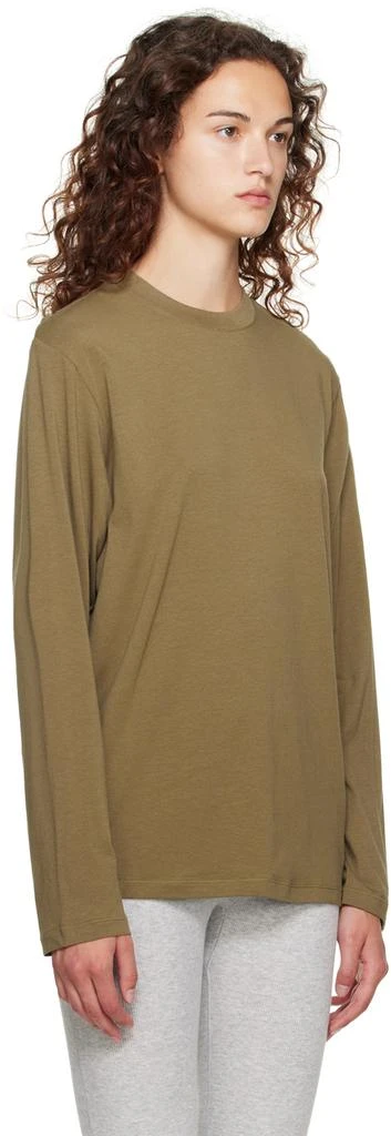 商品SKIMS|Khaki SKIMS Boyfriend Long Sleeve T-Shirt,价格¥368,第2张图片详细描述