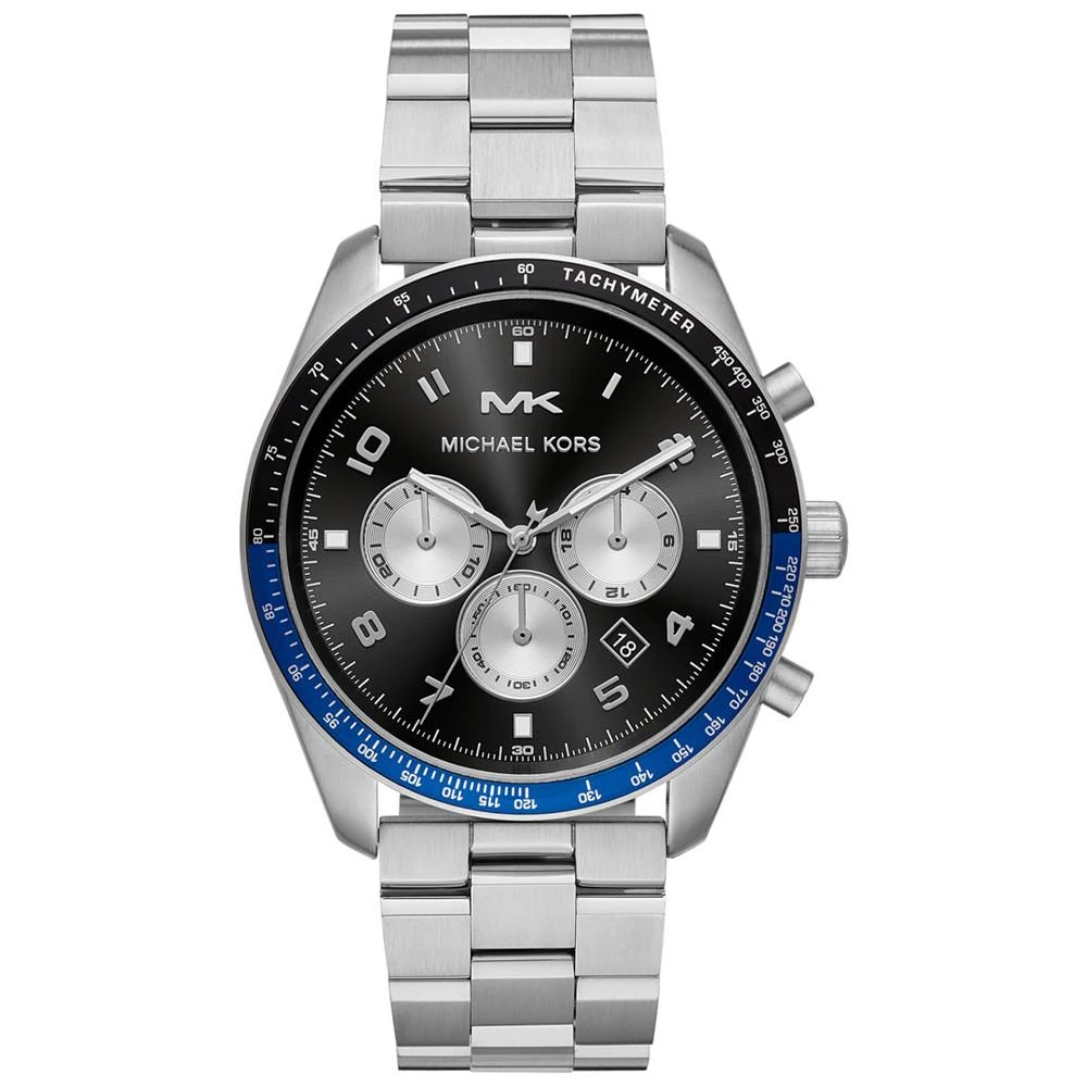 商品Michael Kors|Men's Chronograph Keaton Stainless Steel Bracelet Watch 43mm,价格¥1252,第1张图片