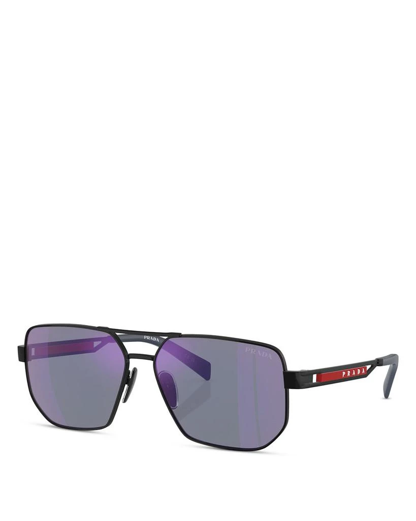 商品Prada|PS 51ZS Aviator Sunglasses, 59mm,价格¥3284,第1张图片