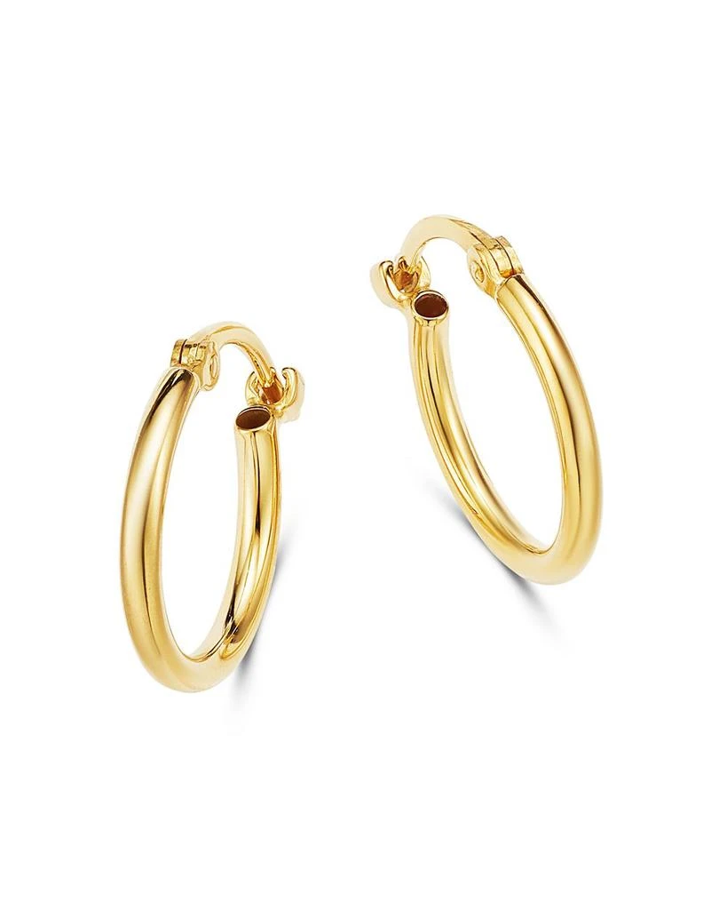 商品Moon & Meadow|14K Yellow Gold Tiny Hoop Earrings,价格¥1117,第1张图片