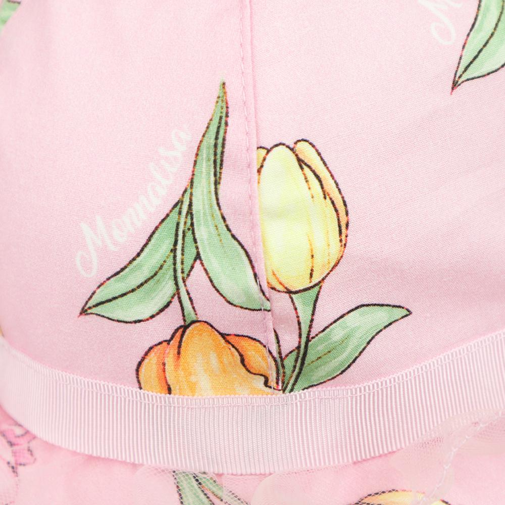 Pink Tulip Pattern Baby Hat商品第2张图片规格展示