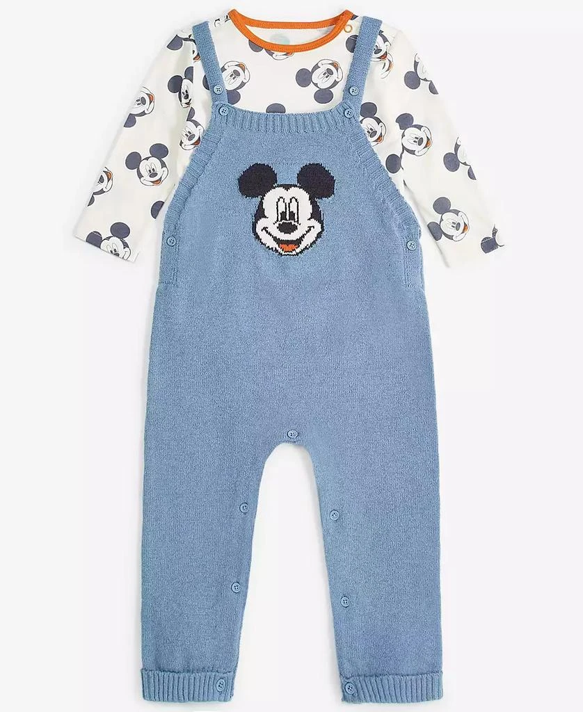 商品Disney|Baby Boys Mickey Mouse Bodysuit & Overall Set,价格¥152,第1张图片