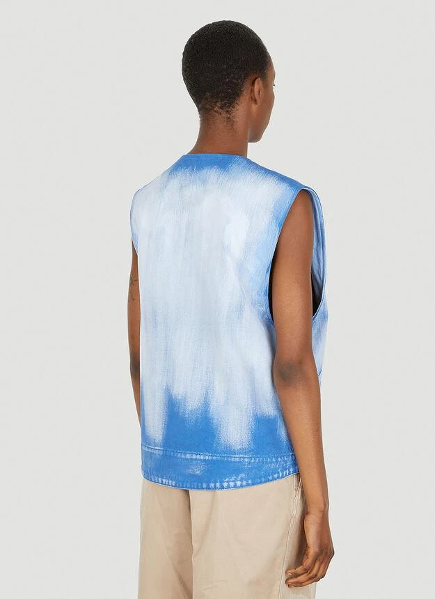 商品Acne Studios|Bleached Sleeveless Jacket in Blue,价格¥1960,第4张图片详细描述