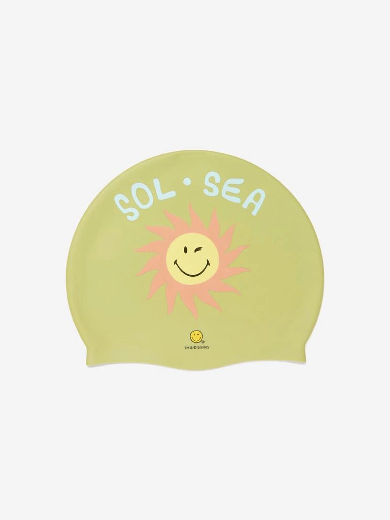 商品Sunnylife|Sunnylife Kids Smiley World Swimming Cap in Green,价格¥69,第3张图片详细描述