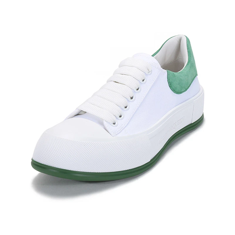 商品Alexander McQueen|ALEXANDER MCQUEEN 白色 男士帆布鞋 654594-W4MV7-9354,价格¥3439,第1张图片