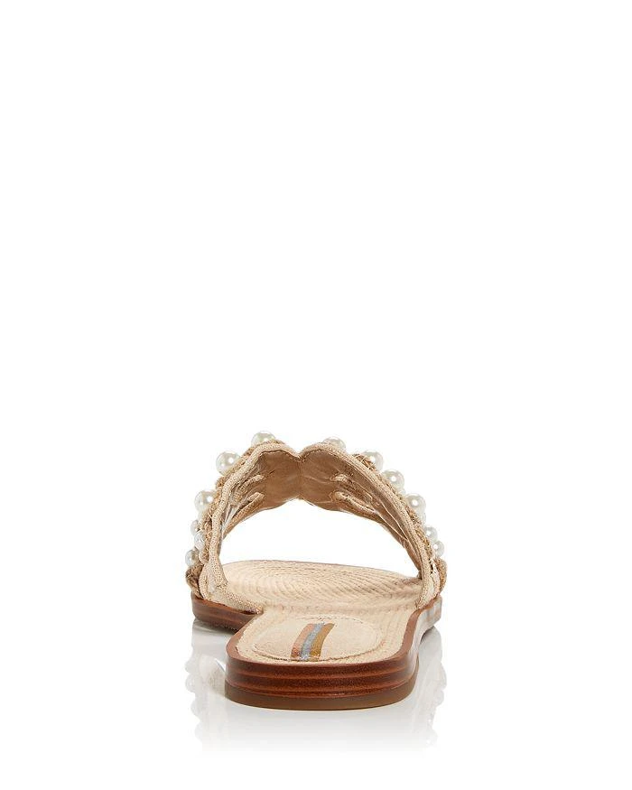 商品Sam Edelman|Women's Bay Pearl Embellished Slide Sandals,价格¥317,第5张图片详细描述