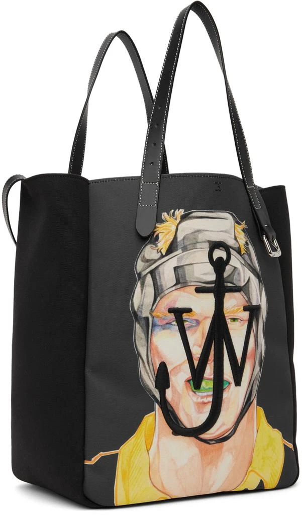 商品JW Anderson|Black Pol Anglada Oversized Belt Shopper Tote,价格¥4745,第2张图片详细描述