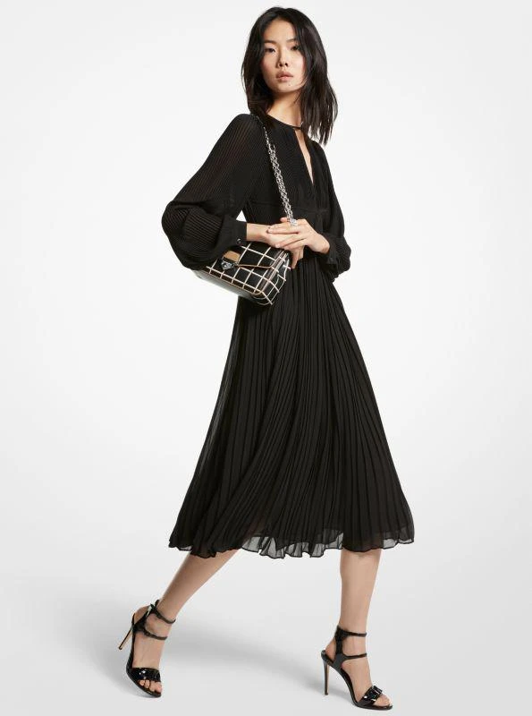 商品Michael Kors|Pleated Georgette Midi Dress,价格¥792,第1张图片