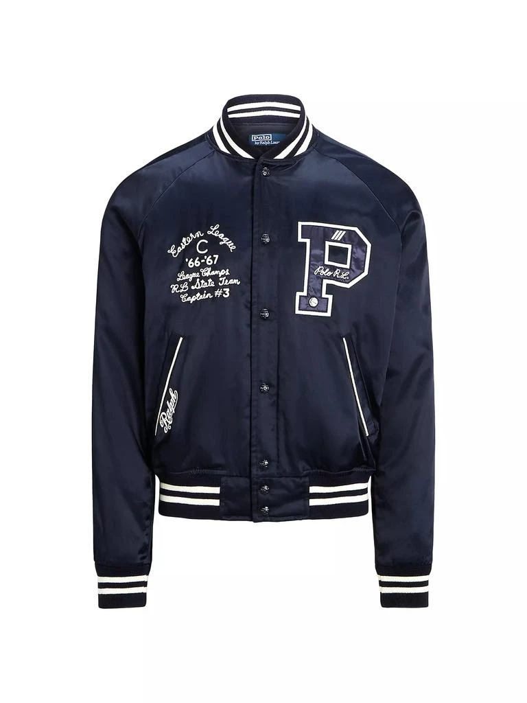 商品Ralph Lauren|Patchwork Cotton-Blend Bomber Jacket,价格¥2616,第1张图片