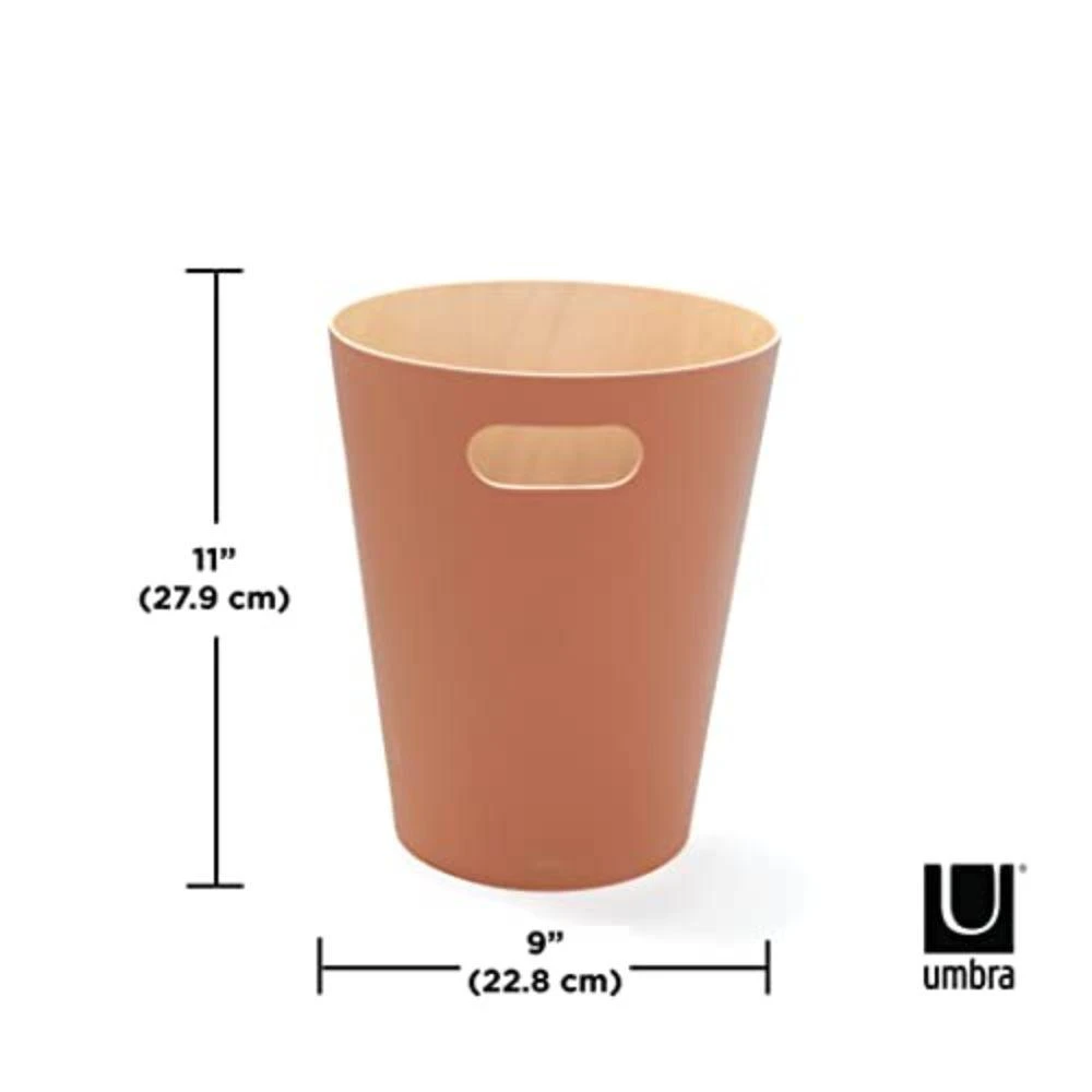 商品Umbra|Woodrow 2 Gallon Modern Wooden Trash Can Wastebasket Or Recycling Bin,价格¥329,第1张图片