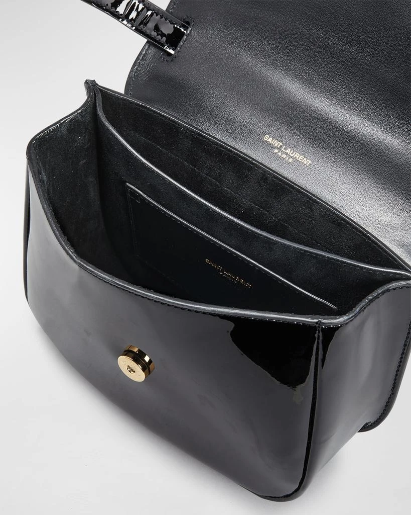 商品Yves Saint Laurent|Kaia Small YSL Patent Leather Crossbody Bag,价格¥14313,第3张图片详细描述
