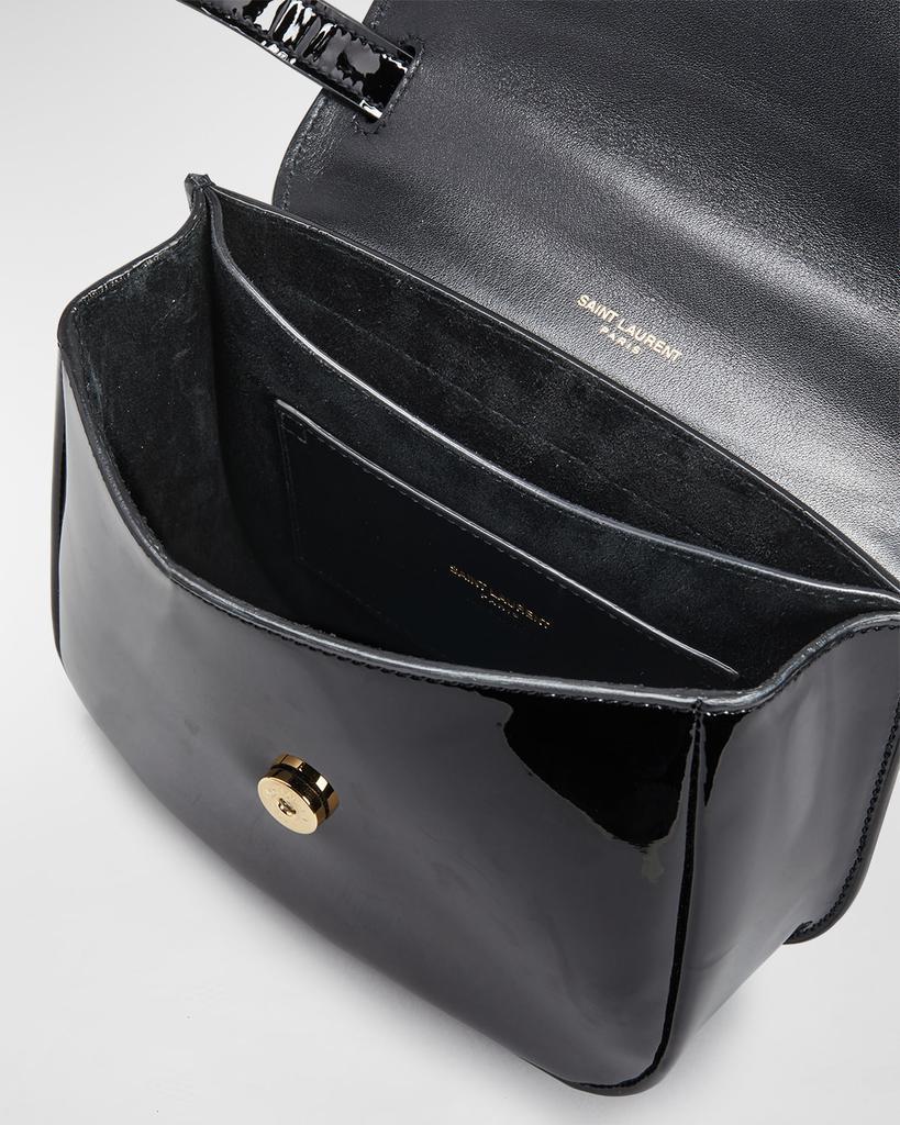 商品Yves Saint Laurent|Kaia Small YSL Patent Leather Crossbody Bag,价格¥12613,第5张图片详细描述