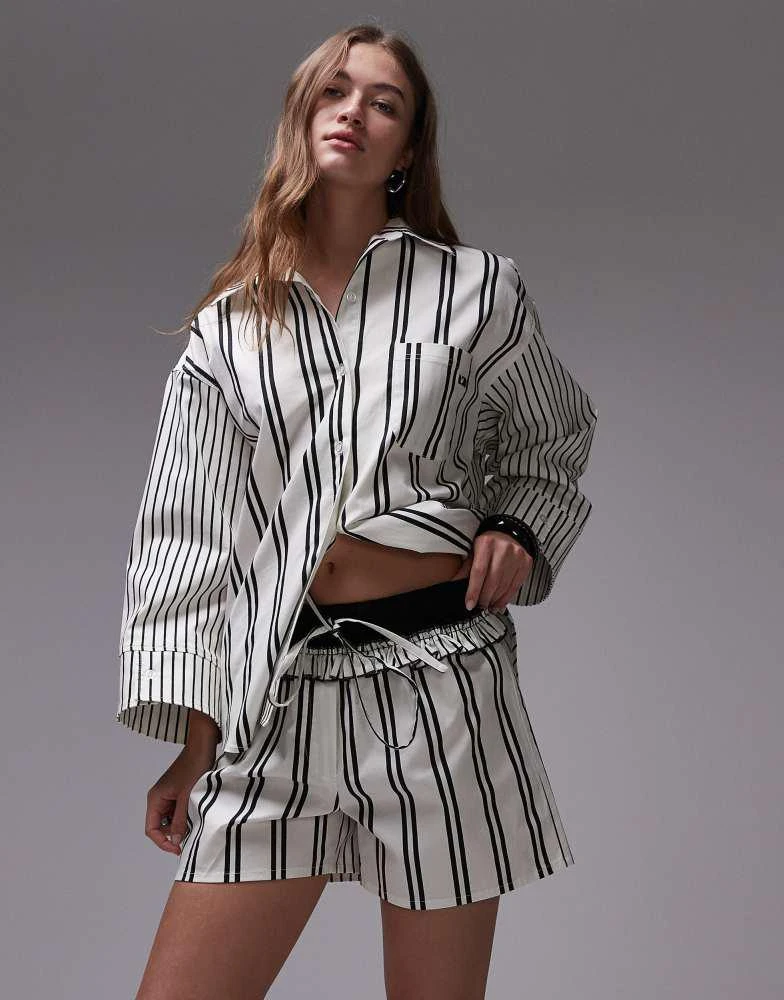 商品Laagam|Laagam cos poplin boxer shorts in black and white,价格¥612,第5张图片详细描述