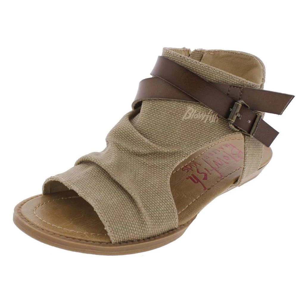 商品Blowfish|Blowfish Girls Balla Open Toe Belted Flat Sandals,价格¥107,第1张图片