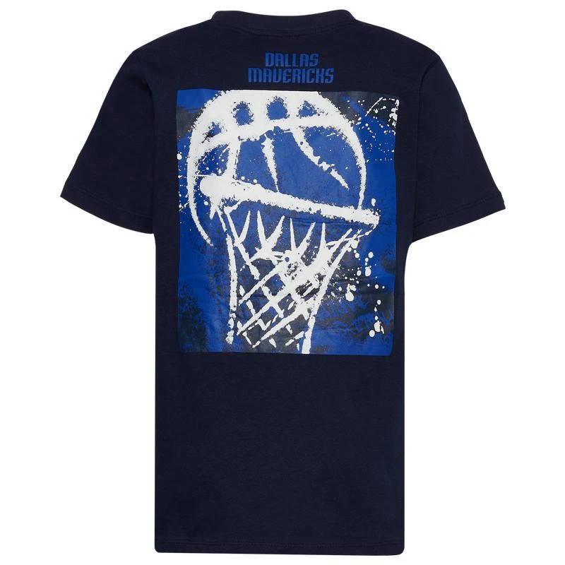 商品NBA|NBA Mavericks Street Ball T-Shirt - Boys' Grade School,价格¥180,第2张图片详细描述