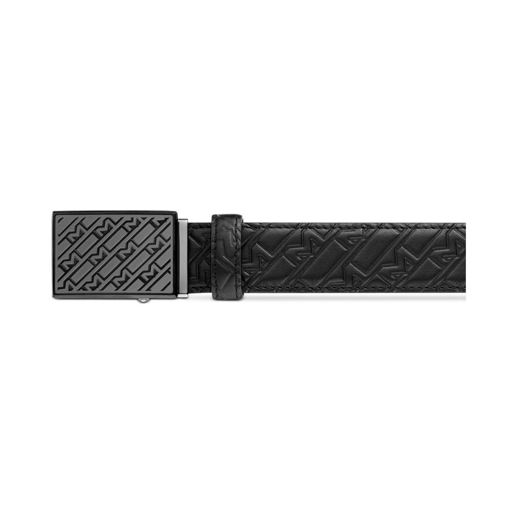 商品MontBlanc|Logo Embossed Leather Belt,价格¥2981,第1张图片