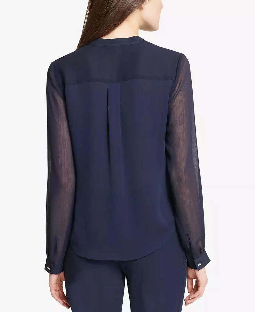 商品Tommy Hilfiger|Women’s Ruffled Tie-Neck Blouse,价格¥594,第2张图片详细描述