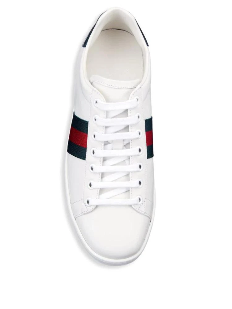 商品Gucci|Leather Sneakers With Web Detail,价格¥4367,第4张图片详细描述