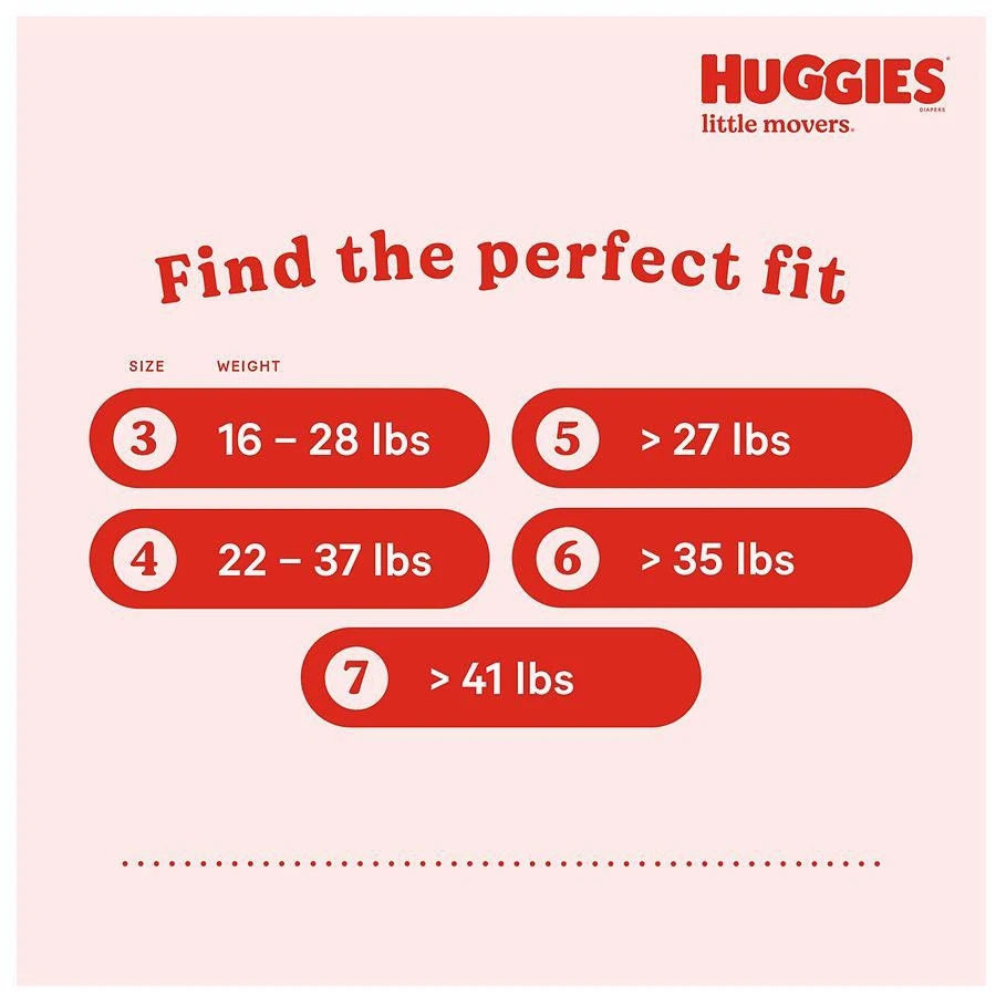 商品Huggies|Baby Diapers Unscented, Size 3 (16-28 lbs),价格¥86,第2张图片详细描述