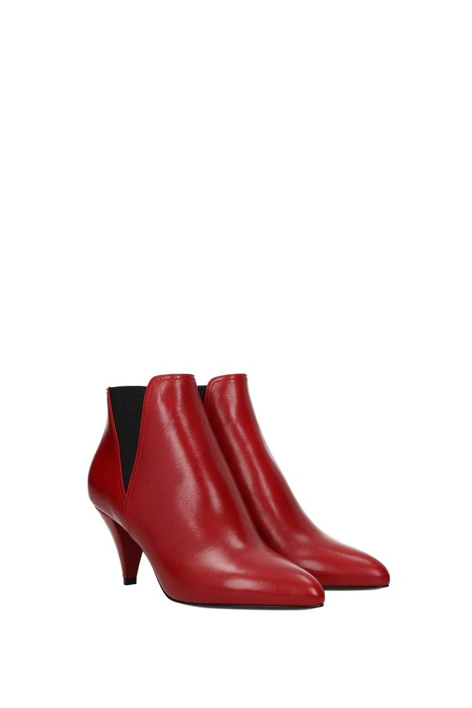 商品Celine|Ankle boots Leather Red,价格¥2392,第2张图片详细描述