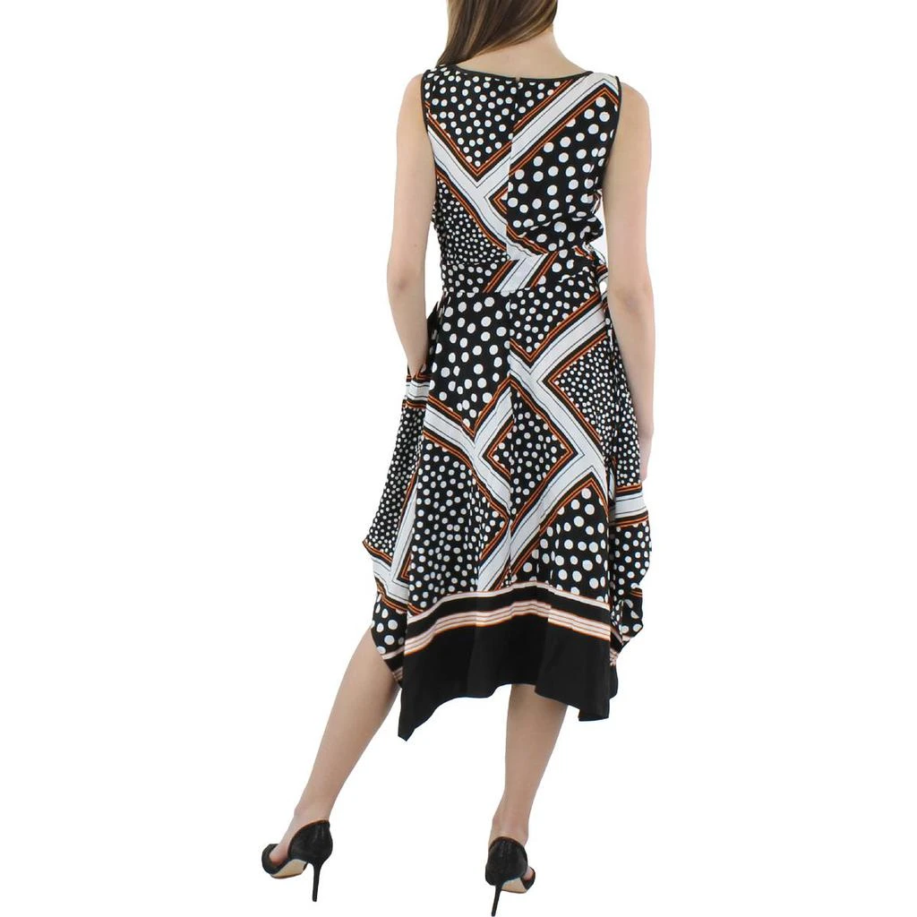 商品Karl Lagerfeld Paris|Karl Lagerfeld Paris Womens Hammered Crepe Printed Midi Dress,价格¥352,第2张图片详细描述