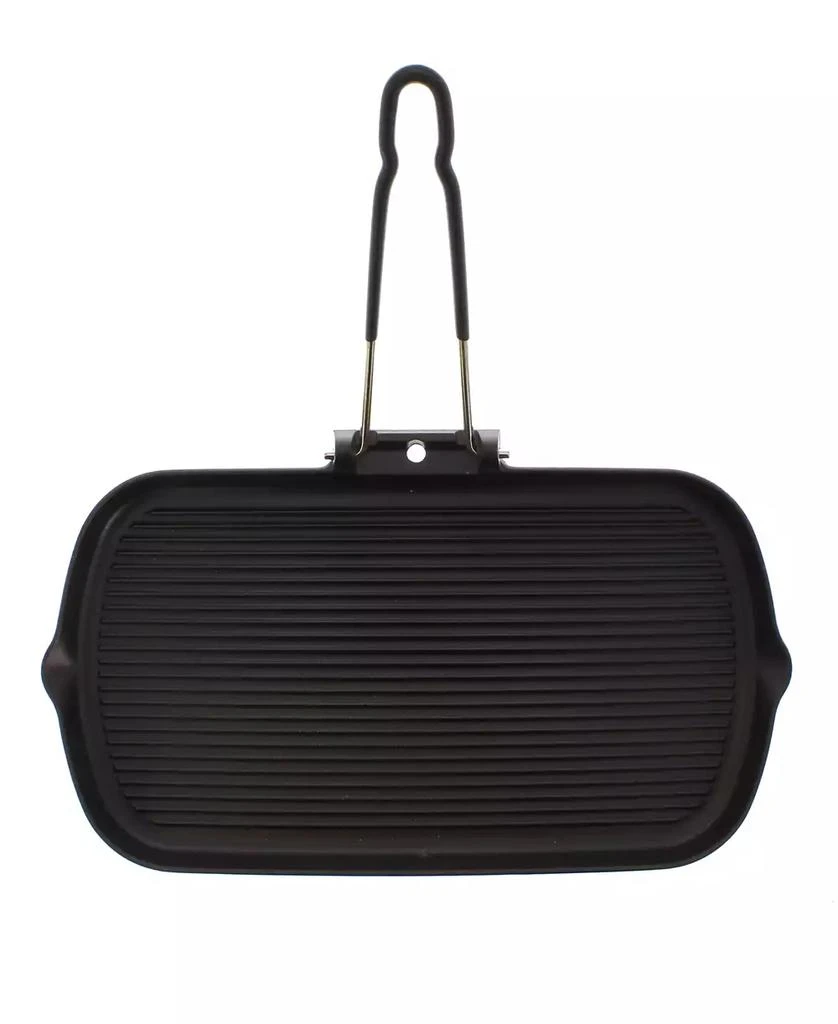 商品Chasseur|French Cast Iron 14" Rectangle Grill With Folding Handle,价格¥833,第1张图片