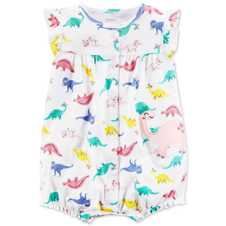 商品Carter's|女婴恐龙图案连体短裤,价格¥45,第1张图片