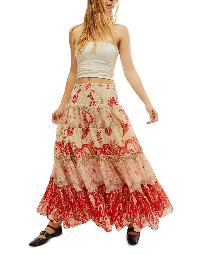 Super Thrills Printed Tiered Maxi Skirt 商品