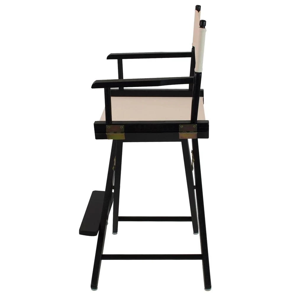 商品American Trails|Extra-Wide Premium 24"  Directors Chair Black Frame W/Natural Color Cover,价格¥1071,第2张图片详细描述