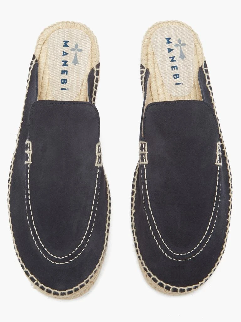 商品MANEBÍ|Traveler suede backless loafers,价格¥375,第3张图片详细描述