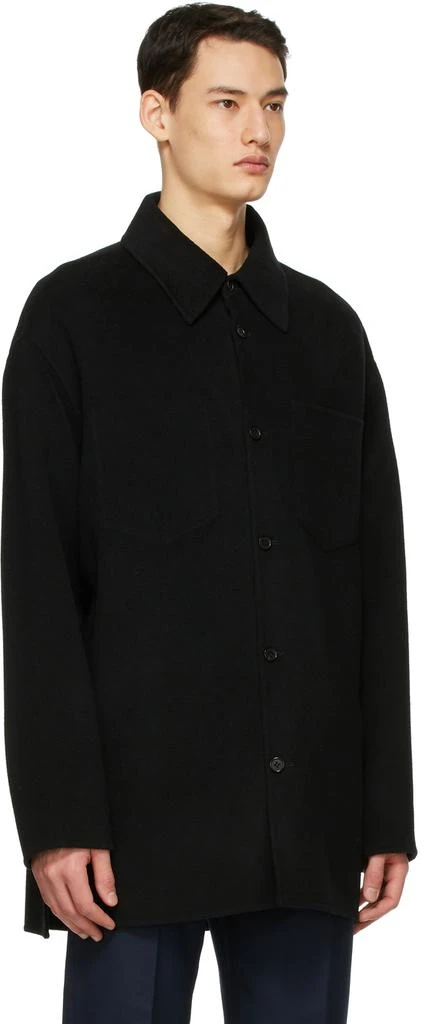 商品Acne Studios|Black Wool Shirt Jacket,价格¥2985,第2张图片详细描述