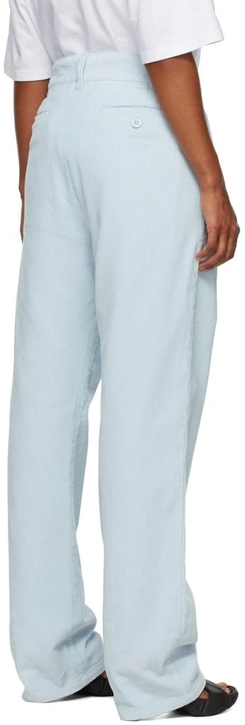 商品Drew House|SSENSE Exclusive Blue Cotton Trousers,价格¥719,第3张图片详细描述