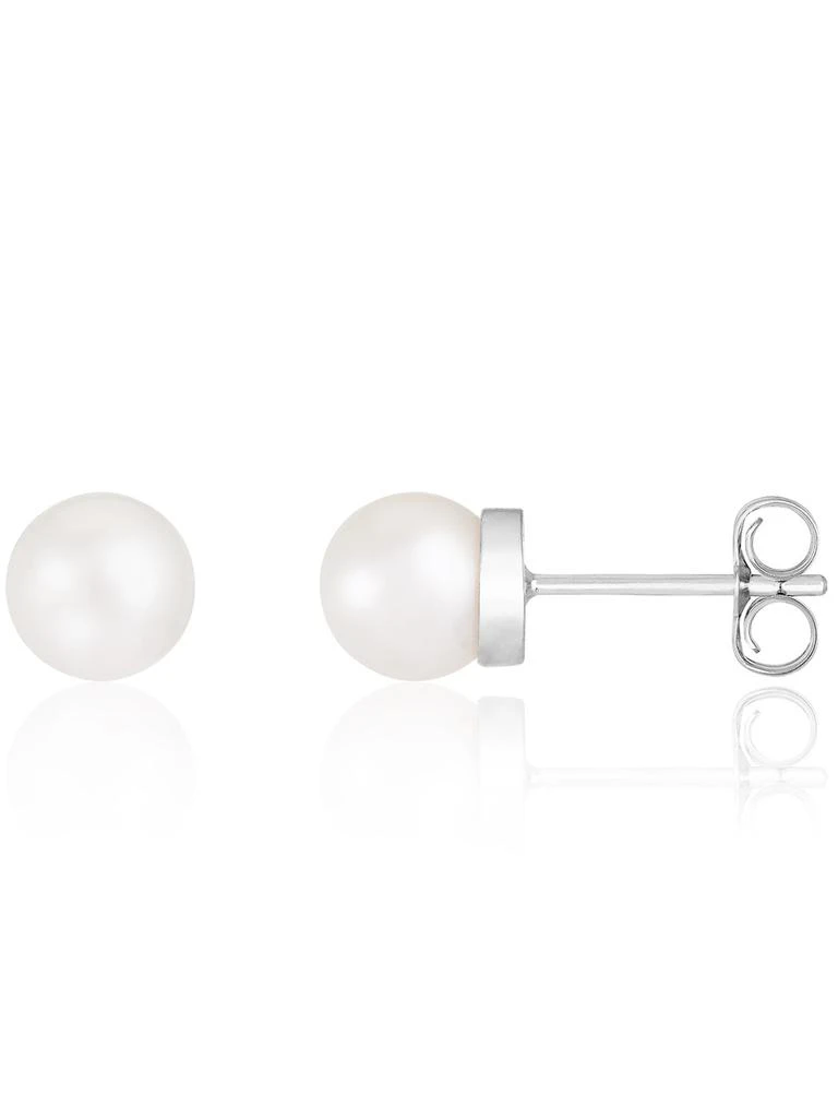 商品Splendid Pearls|Sterling Silver Akoya Pearl Earrings,价格¥347,第1张图片