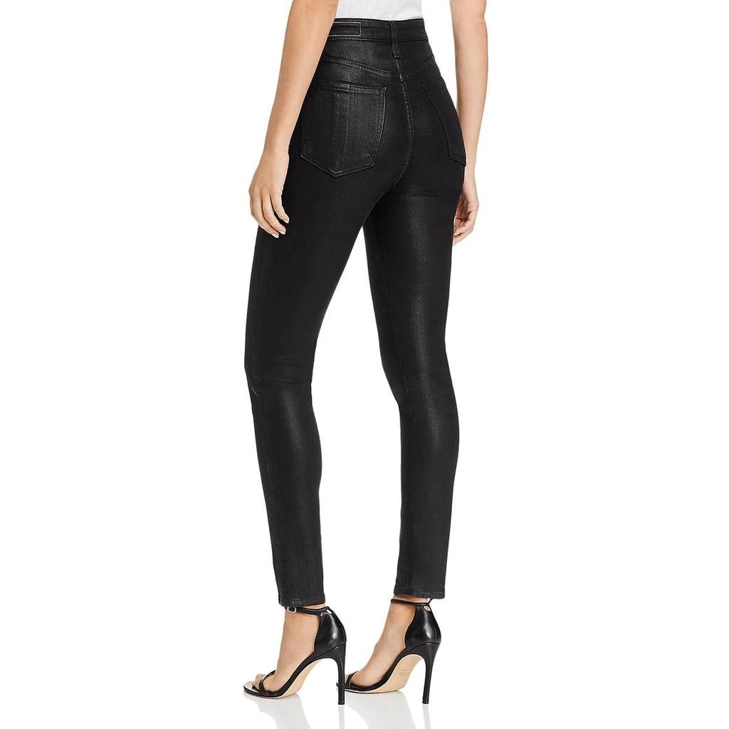 商品Rag & Bone|Nina Womens High Rise Coated Skinny Jeans,价格¥700,第2张图片详细描述