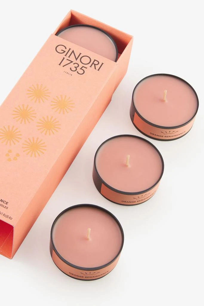 商品GINORI 1735|orange renaissance scented tea light candles refill,价格¥291,第2张图片详细描述