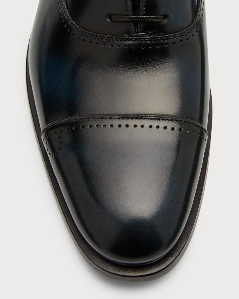 商品Salvatore Ferragamo|Men's Perforated Leather Oxfords,价格¥7748,第7张图片详细描述