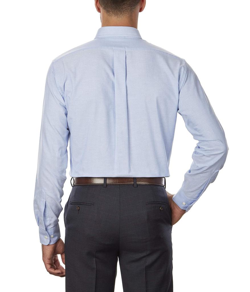 Men's Dress Shirt Regular Fit Oxford Solid Buttondown Collar商品第2张图片规格展示