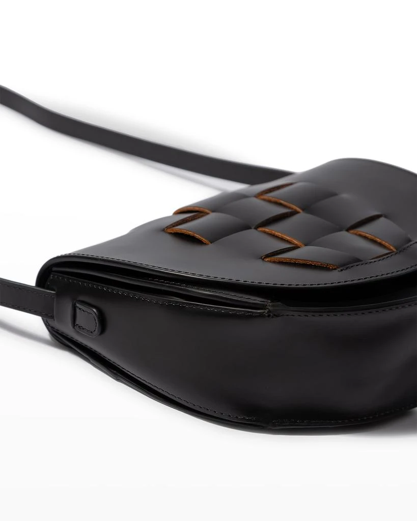 商品Hereu|Sinia Braided Leather Saddle Crossbody Bag,价格¥2072,第5张图片详细描述