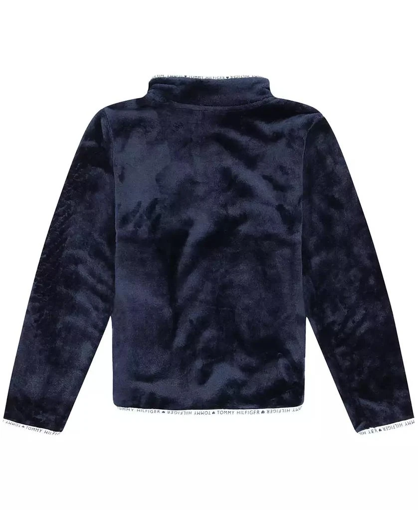 商品Tommy Hilfiger|Big Girls Quarter Zip Plush Sweatshirt,价格¥93,第2张图片详细描述