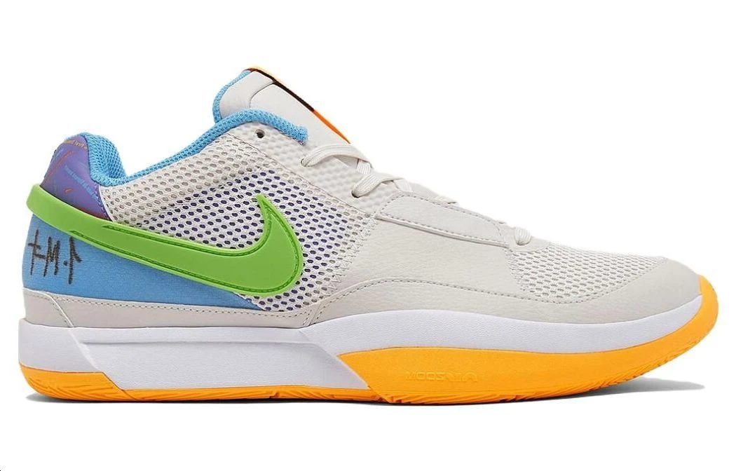 商品[国内直发] NIKE|Ja 1 \"Trivia\" 莫兰特1代 时尚百搭 减震防滑耐磨 低帮 实战篮球鞋 男款 灰蓝橙,价格¥995,第3张图片详细描述