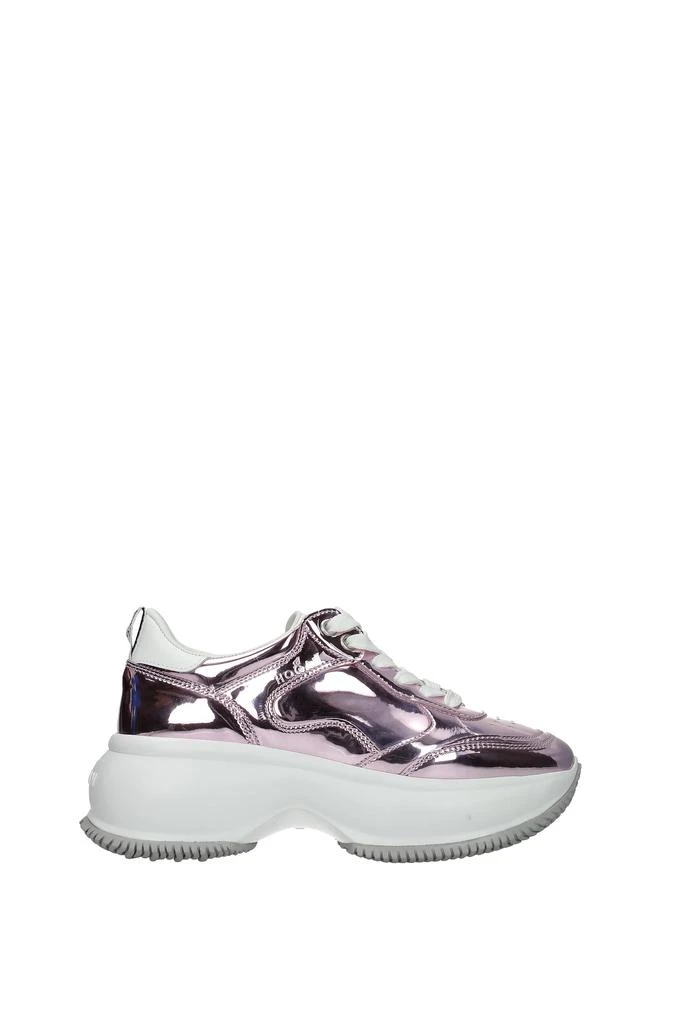 商品hogan|Sneakers maxi i active Leather Pink Metallic Pink,价格¥1590,第1张图片