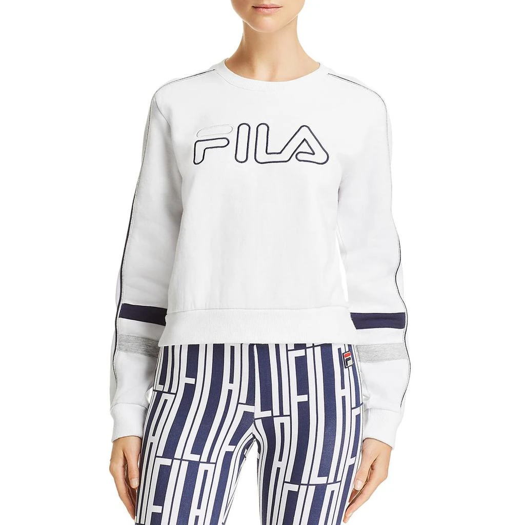 商品Fila|Fila Womens Rochetta Cropped Crewneck Sweatshirt,价格¥108,第1张图片