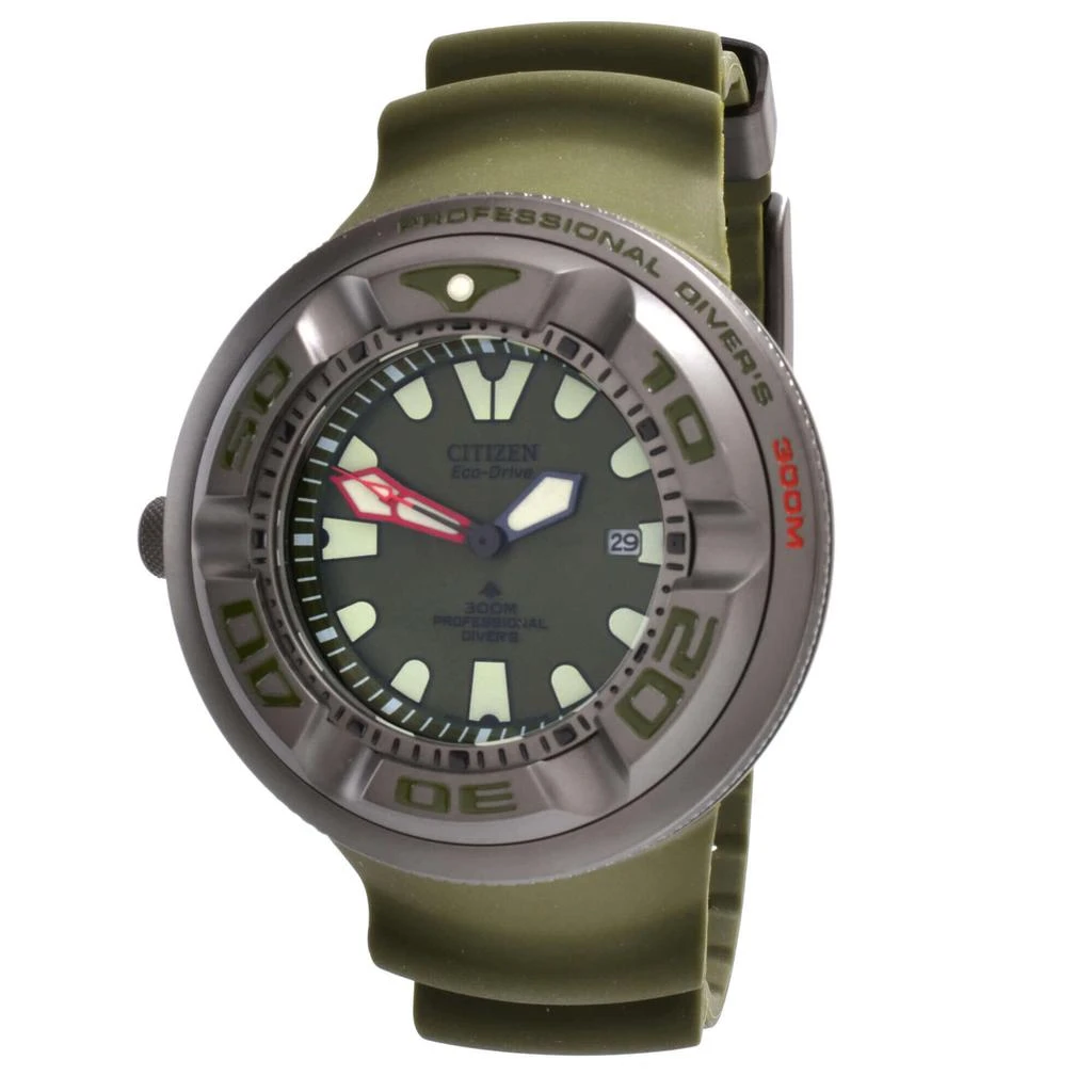 商品Citizen|Citizen Men's Watch - Promaster Marine Rotating Bezel Olive Green Dial | BJ8057-17X,价格¥3018,第1张图片