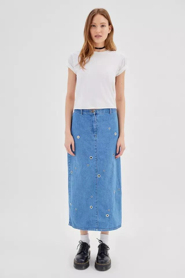 商品Urban Renewal|Urban Renewal Remade Grommet Detail Maxi Skirt,价格¥265,第1张图片